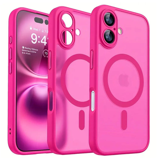Apple iPhone 17 Hülle - Rosa - Mattes Armor-MagSafe-Backcover