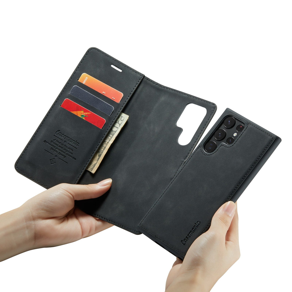 Samsung Galaxy S25 Ultra Case - Charcoal Gray - 2-in-1 Wallet Case
