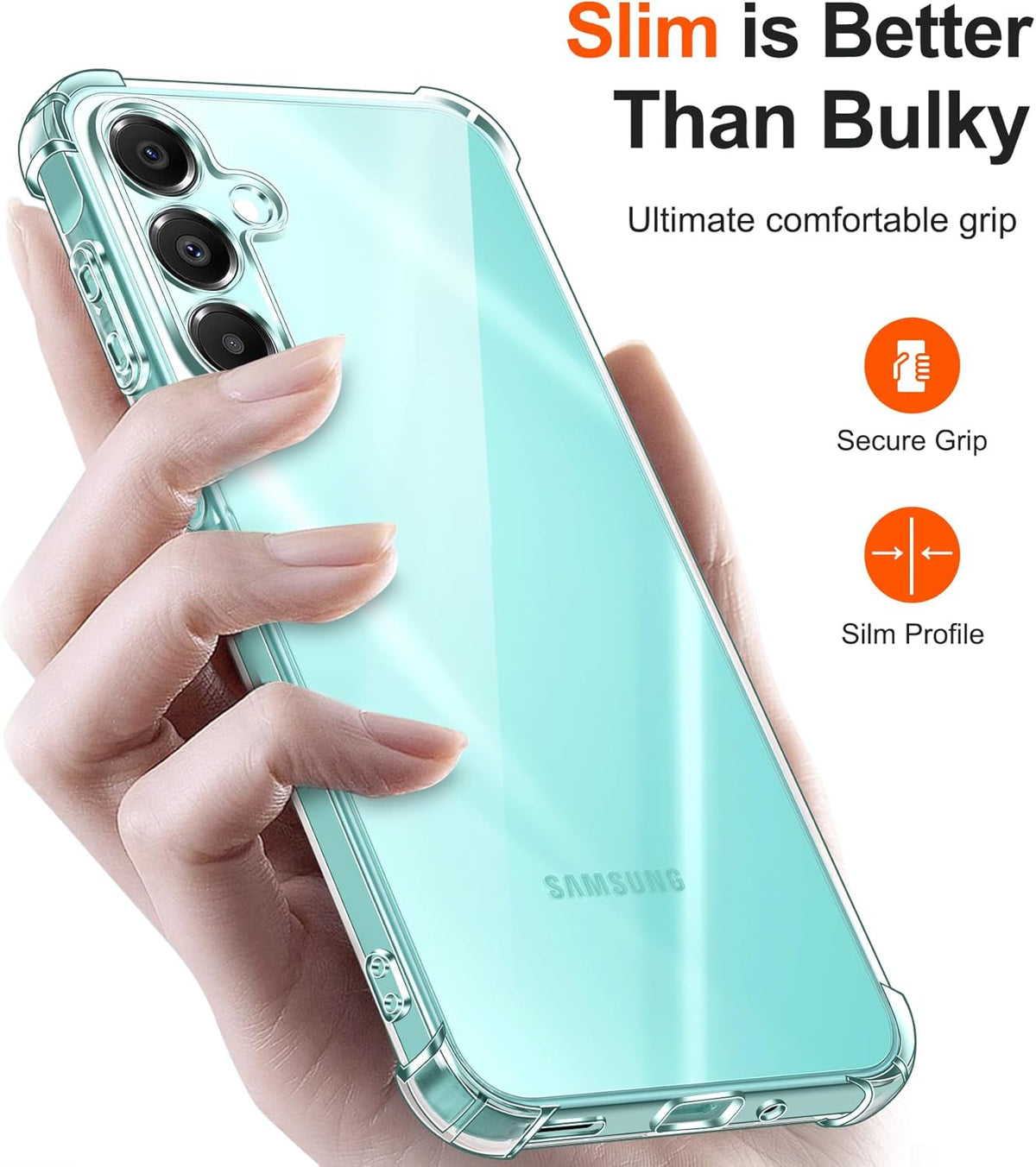 Samsung Galaxy A56 Case - Clear - Shockproof Back Cover