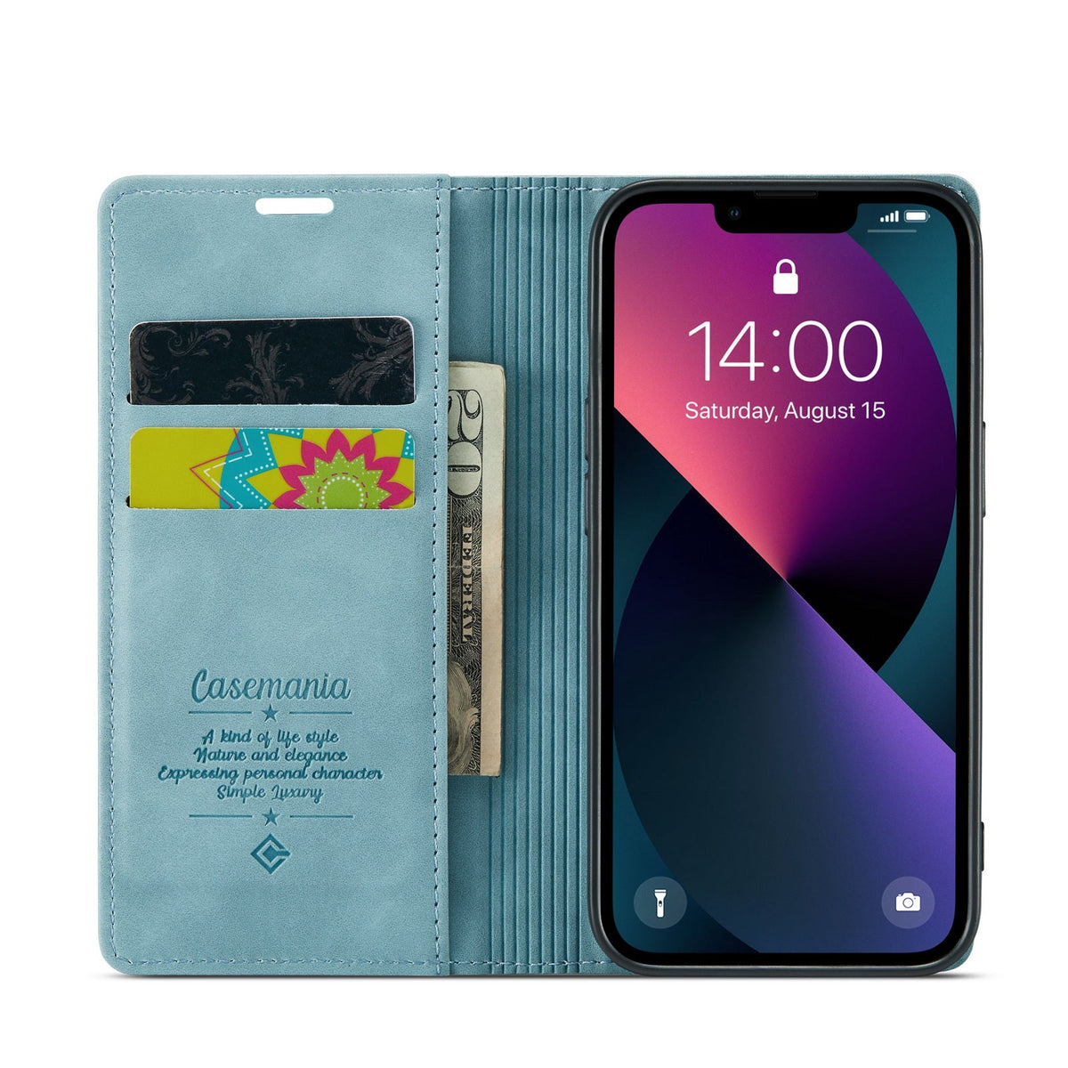 OnePlus Nord 5 Hoesje - Aqua Blue - Dunne Bookcase