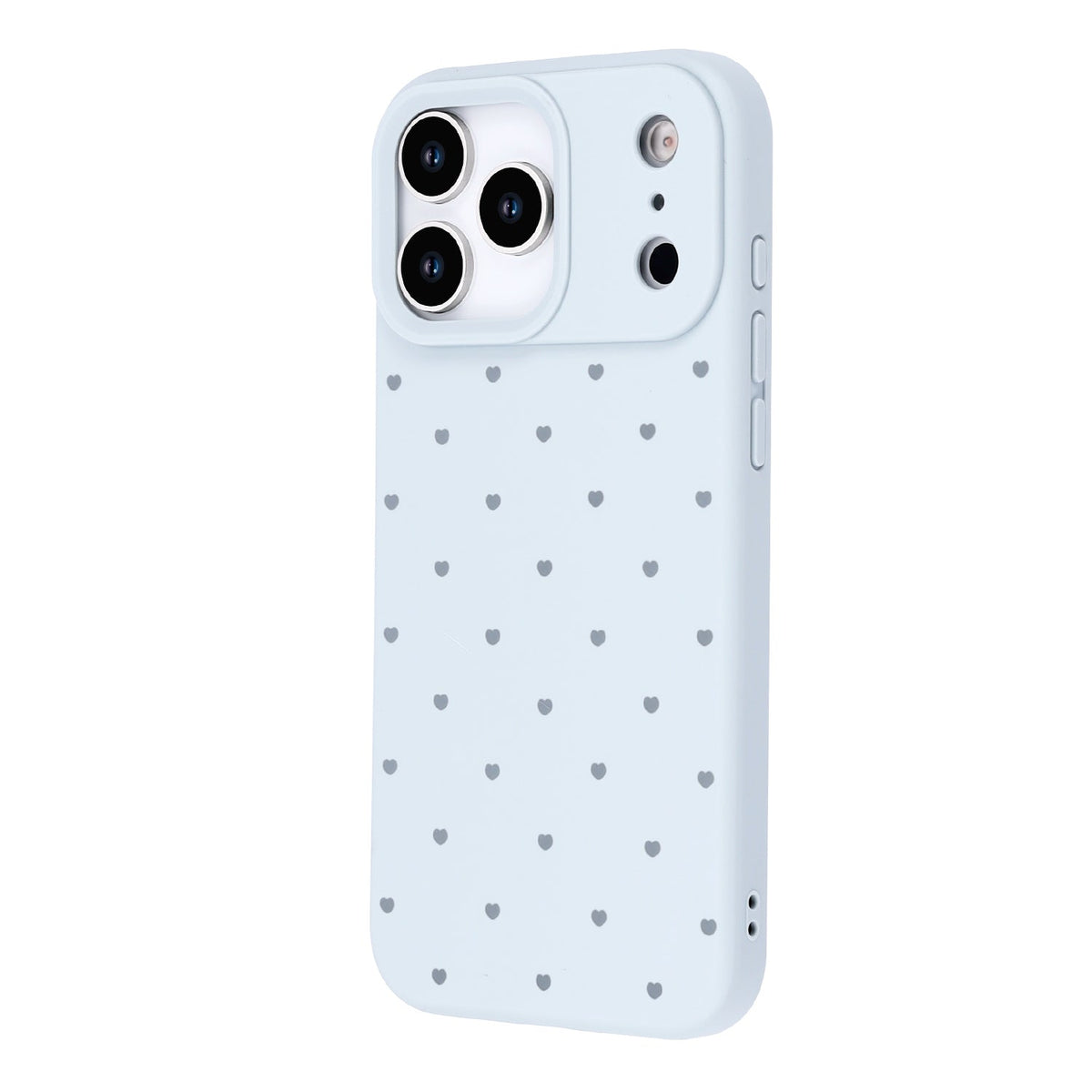Apple iPhone 17 Pro Max Hoesje - Blauw - Hartjes Back Cover