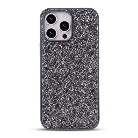 Apple iPhone 16 Pro Hülle - Silber - Diamant-Glitzer-Backcover