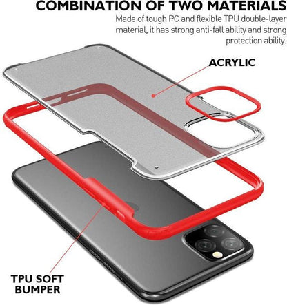Apple iPhone 11 Pro Hülle - Rot - Rutschfestes Backcover