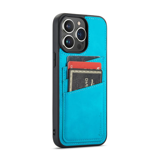 Apple iPhone 14 Pro Max Hülle - Azure Blue - Backcover mit Kartenfach