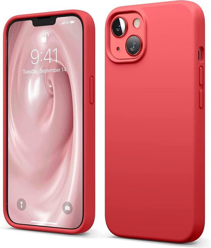 Apple iPhone 13 Hoesje - Rood - Siliconen Back Cover
