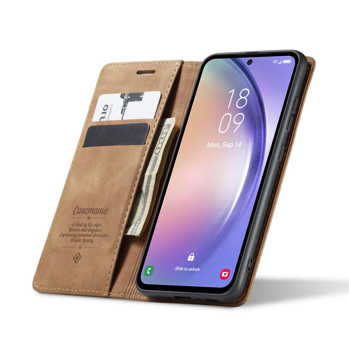 Étui Samsung Galaxy S23 FE - Sienna Brown - Étui portefeuille fin