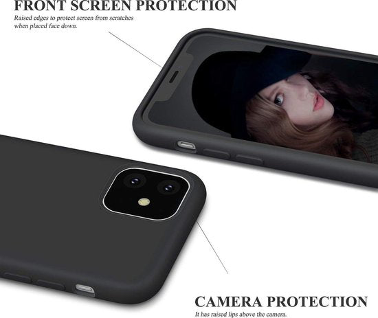 Apple iPhone 11 Hoesje - Zwart - Siliconen Back Cover