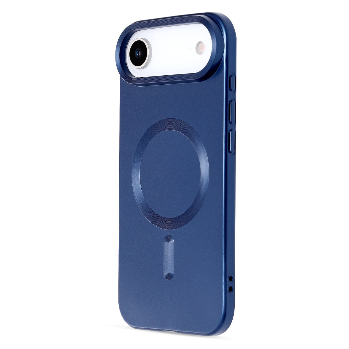 Apple iPhone Air Hoesje - Donker Blauw - Matte Siliconen MagSafe Back Cover