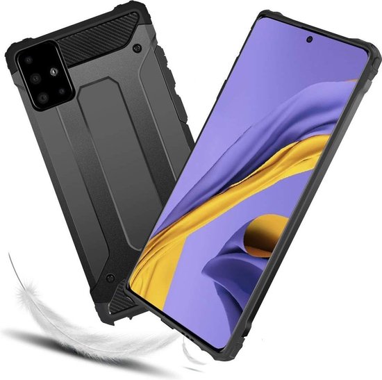 Coque pour Samsung Galaxy A51 - Noir - Étui arrière anti-choc