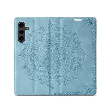 Samsung Galaxy A14 Case - Aqua Blue - Mandala Thin Back Cover