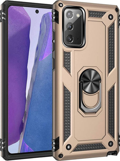 Samsung Galaxy Note20 Hülle - Gold - Armor-Ständer-Backcover
