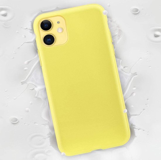 iPhone 12 Mini Case - Yellow - Silicone Back Cover