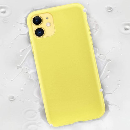 iPhone 12 Mini Case - Yellow - Silicone Back Cover