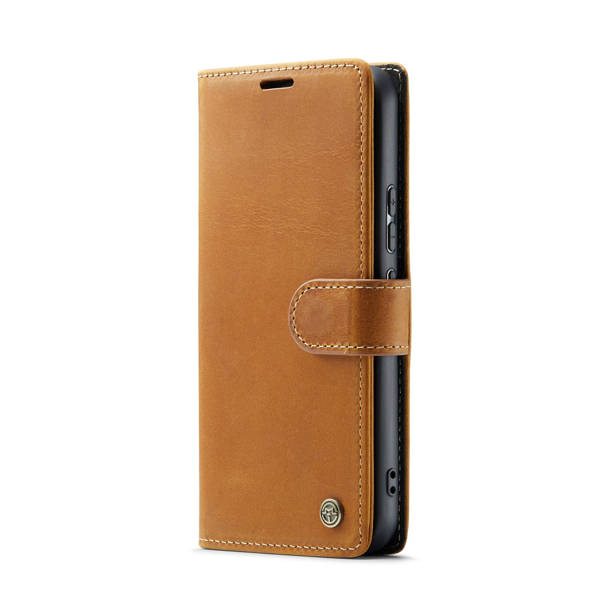 Samsung Galaxy S23 Ultra Hoesje - Sienna Brown - Echt Leren Bookcase