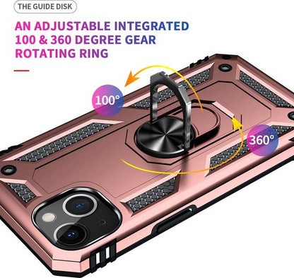 Apple iPhone 14 Plus Hoesje - Roségoud - Armor Kickstand Back Cover
