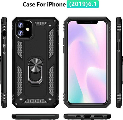 Apple iPhone 11 Case - Black - Armor Kickstand Back Cover