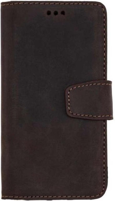 Samsung Galaxy S20 Ultra Hoesje - Donker Bruin - Echt Leren Bookcase