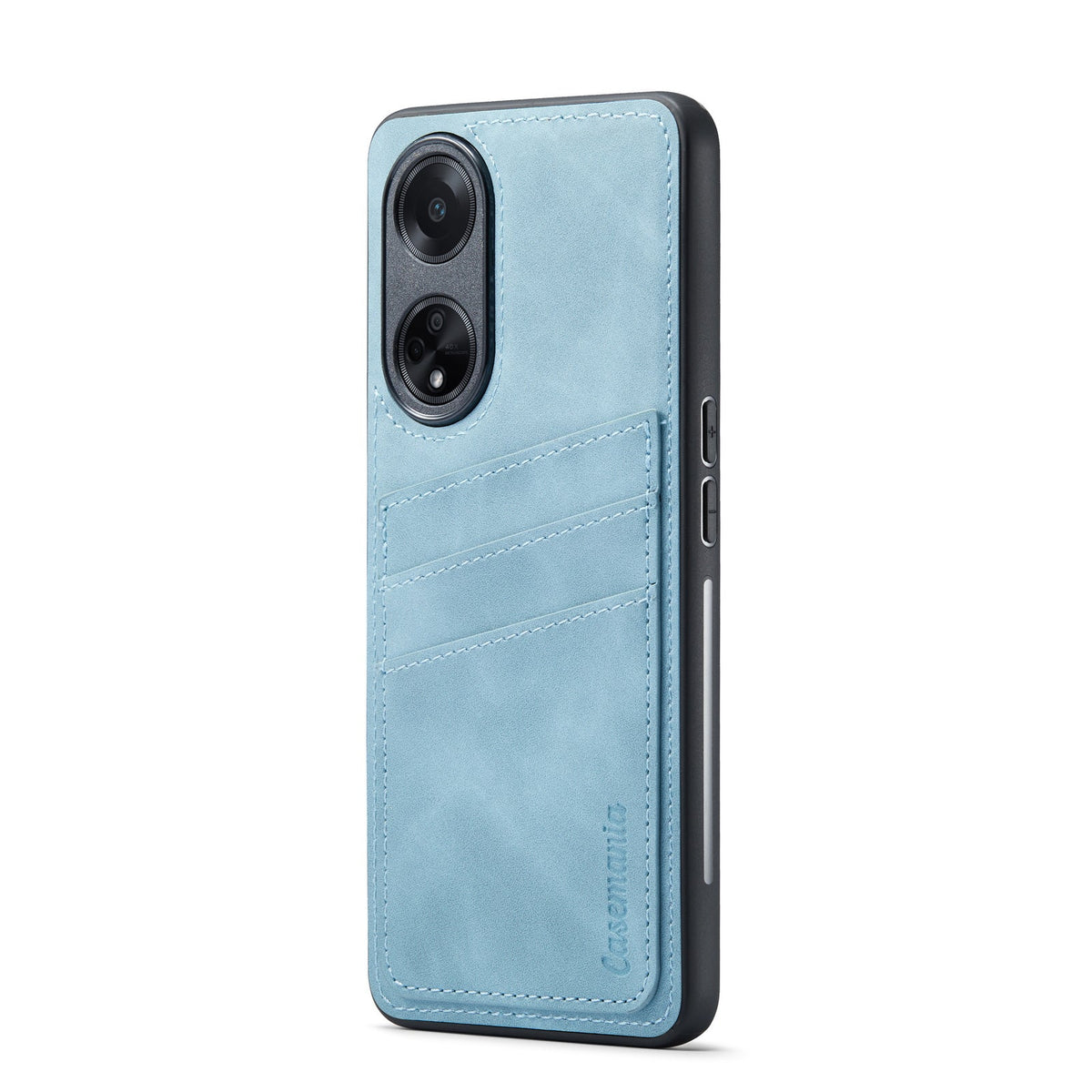 Oppo A98 Hoesje - Aqua Blue - Back Cover met Pasjeshouder
