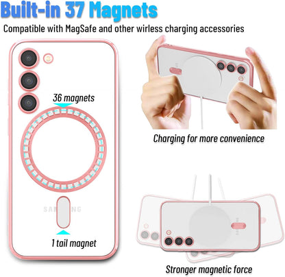 Samsung Galaxy S23 FE Hoesje - Roze - Siliconen MagSafe Back Cover