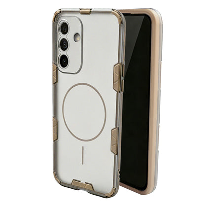 Samsung Galaxy A16 Hoesje - Transparant | Bruin - Frosted Matte Hardcase MagSafe Back Cover