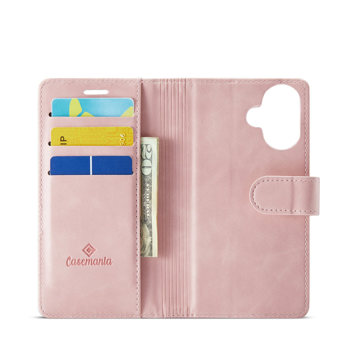 Apple iPhone 17 Case - Pale Pink - Luxury 2-in-1 MagSafe Wallet Case