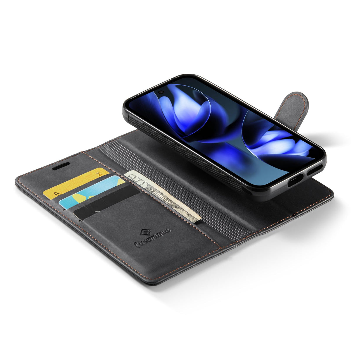 Google Pixel 9a Case - Charcoal Gray - 2-in-1 MagSafe Wallet Case