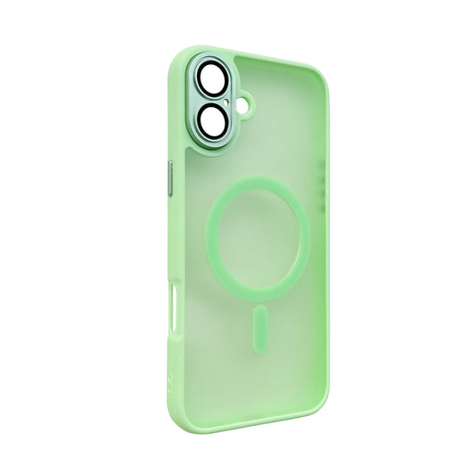 Apple iPhone 16 Hoesje - Groen - Matte Armor MagSafe Back Cover