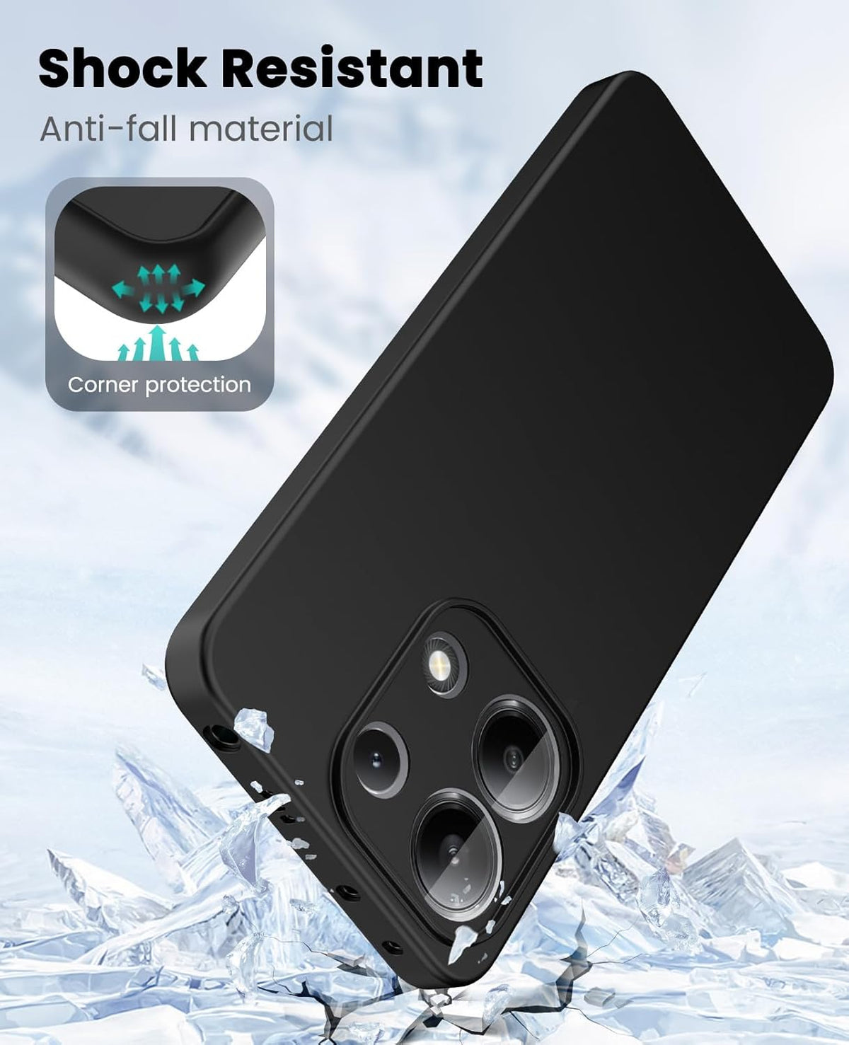 Xiaomi Redmi 15C Hoesje - Zwart - Siliconen Back Cover