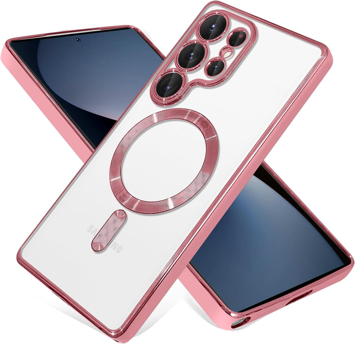 Samsung Galaxy S25 Ultra Case - Pink - Silicone MagSafe Back Cover