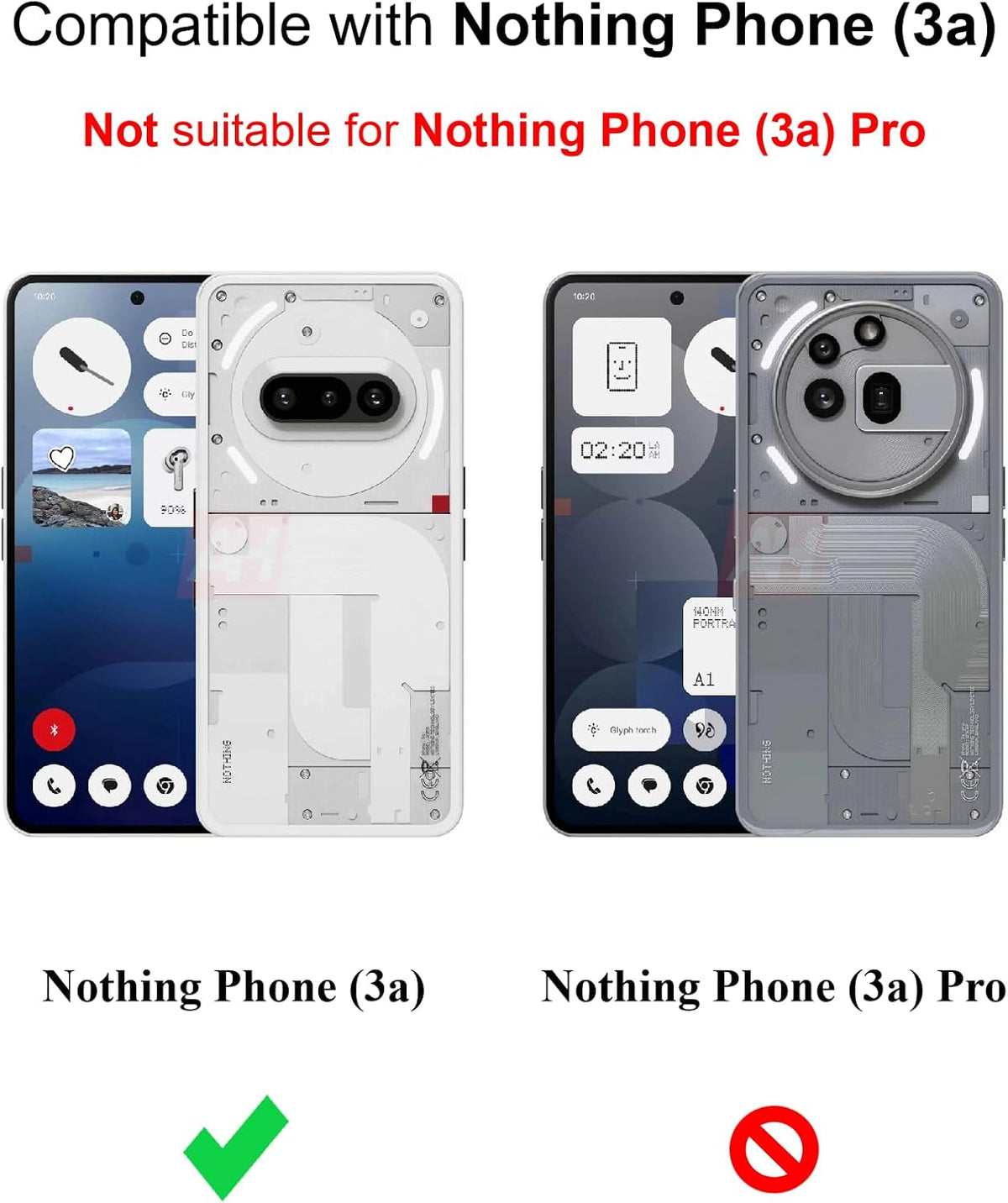 Nothing Phone (3a) Hoesje - Zwart - Siliconen Back Cover
