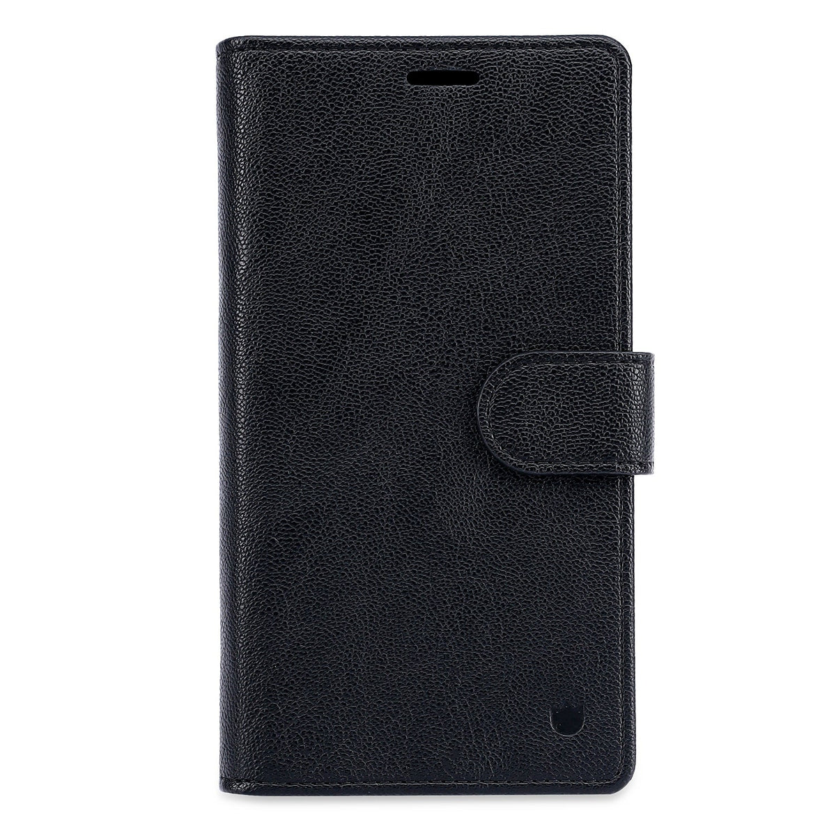 iPhone 17 Hoesje - Onyx Black - 2 in 1 Leather-look Bookcase