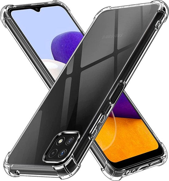 Samsung Galaxy A22 5G Hoesje - Transparant - Anti-Shock Back Cover