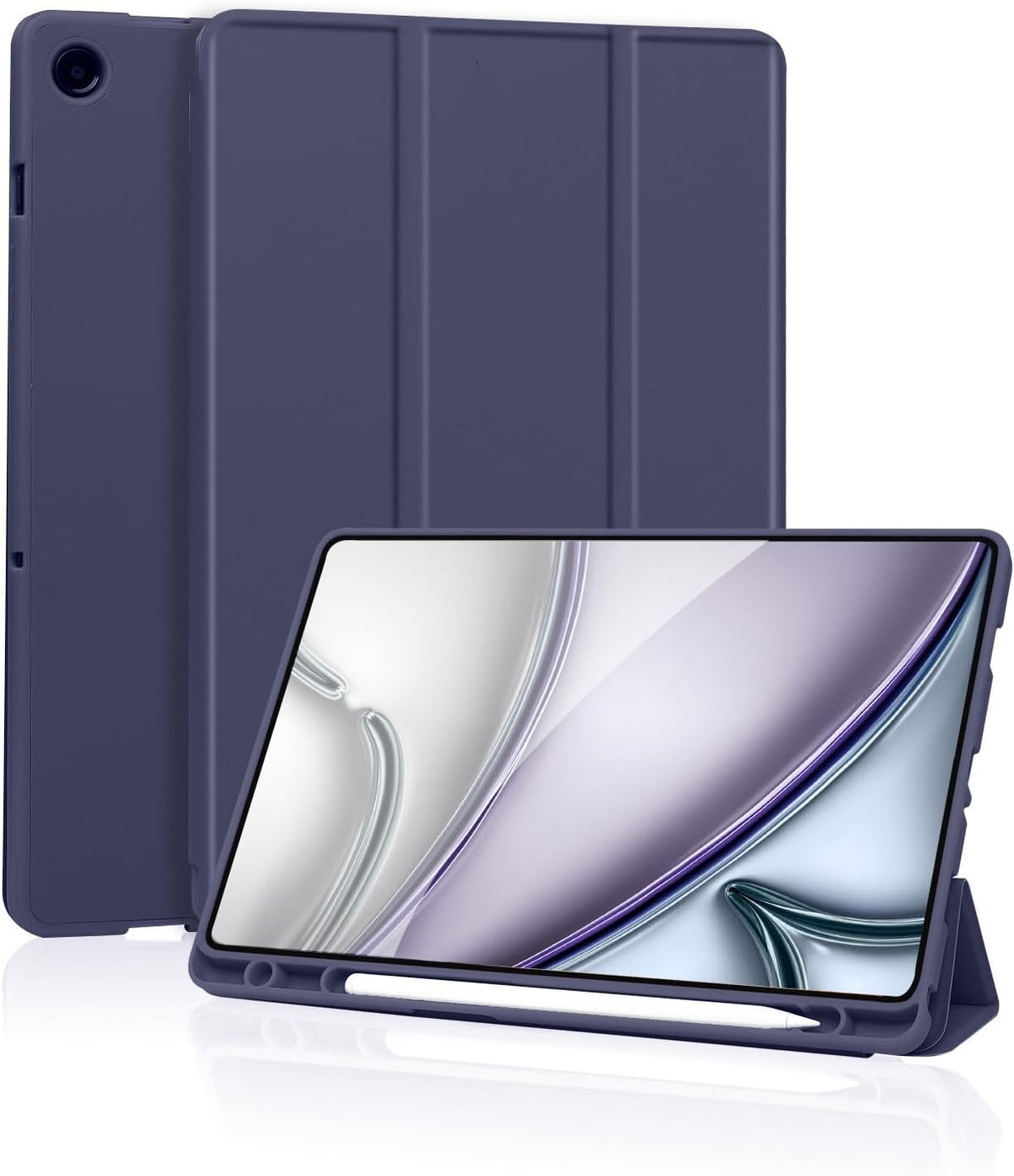 Samsung Galaxy Tab A11 Tablethoes - Donker Blauw - Smart Cover