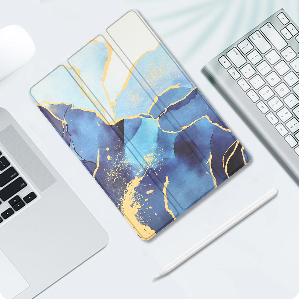 Samsung Galaxy Tab A8 2021 Tablet-Hülle Smart Cover - , Marmor Blau