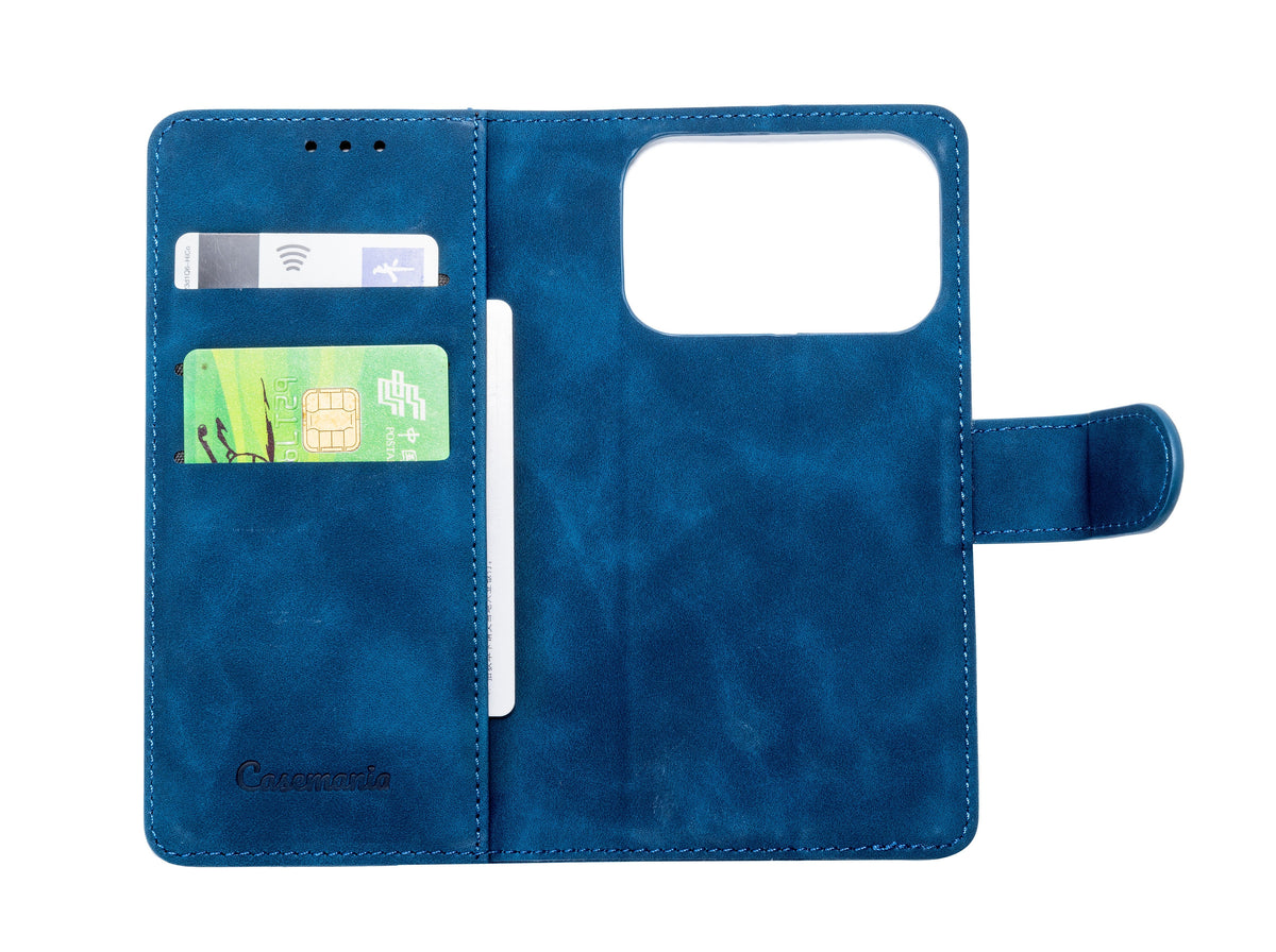 Apple iPhone 17 Pro Case - Navy Blue - 2-in-1 MagSafe Wallet Case
