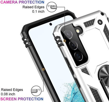 Samsung Galaxy S22 Plus Hoesje - Grijs - Armor Kickstand Back Cover
