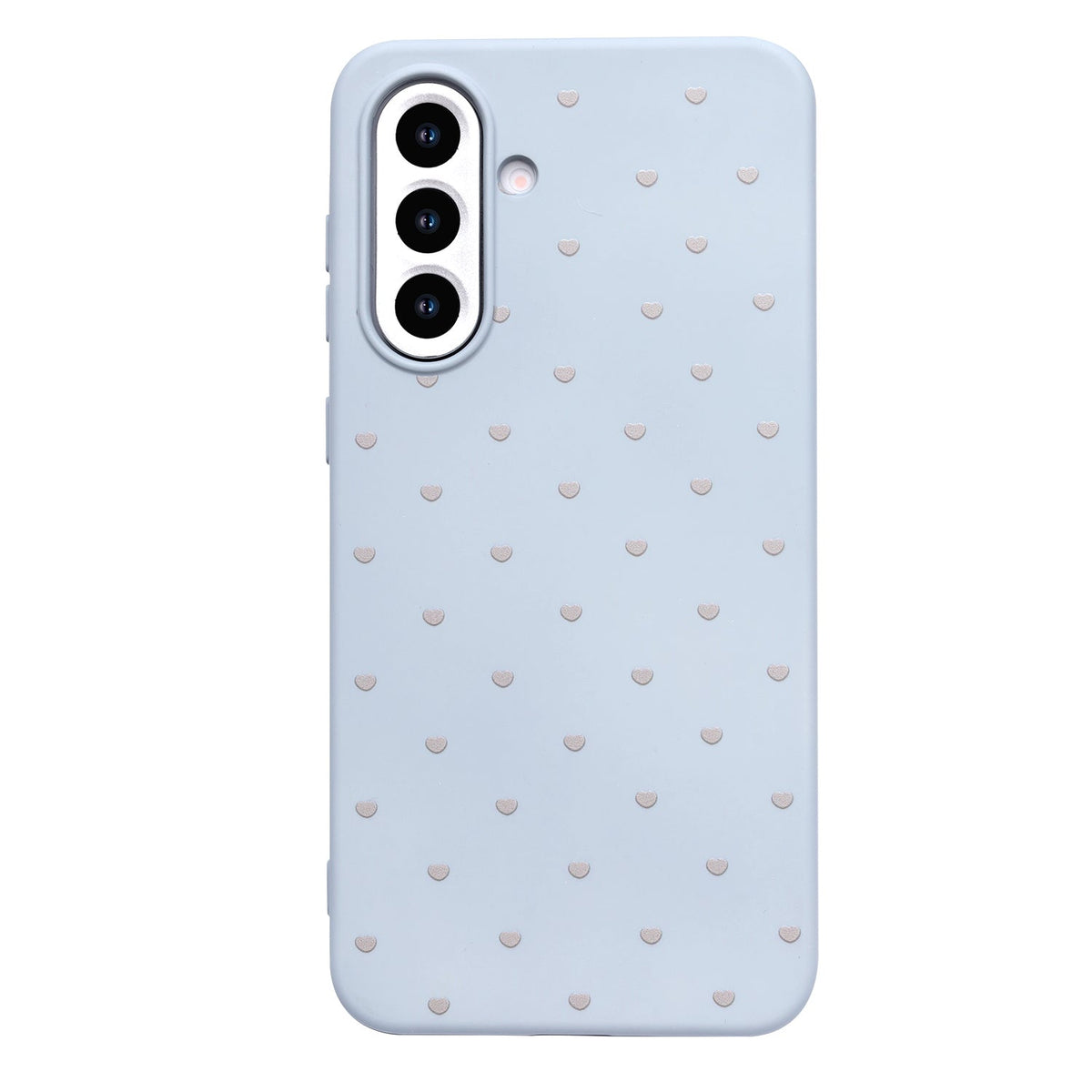 Samsung Galaxy S25 FE Hoesje - Blauw - Hartjes Back Cover