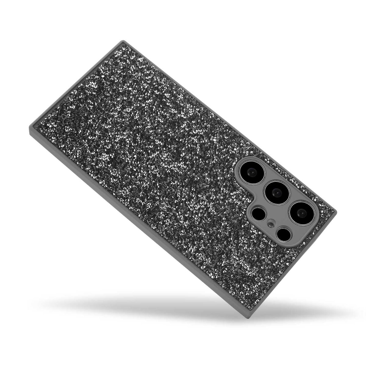 Samsung Galaxy S24 Ultra Hoesje - Zilver - Diamant Glitter Back Cover