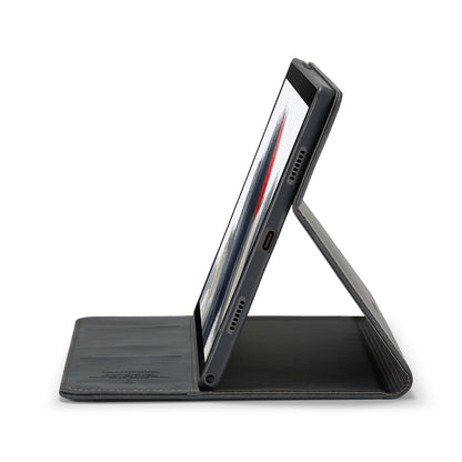 Samsung Galaxy Tab A9 Plus Tablethoes - Charcoal Gray - Luxe Bookcase met Pasjeshouder