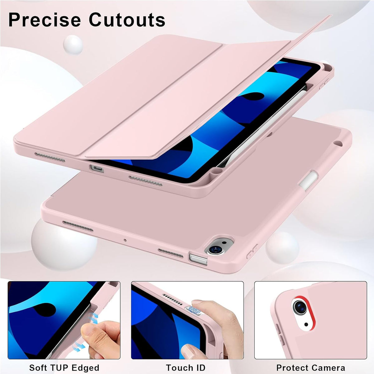 iPad Air 10.9 inch Tablethoes - Roze - Smart Cover