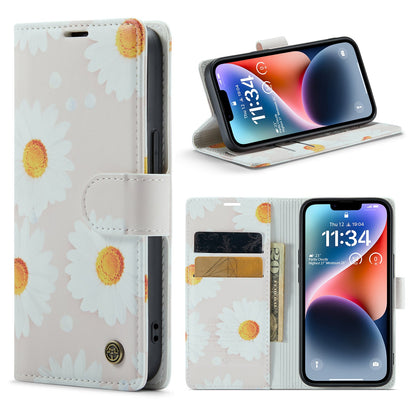 iPhone 14 Hoesje - Daisy - Portemonnee Bookcase