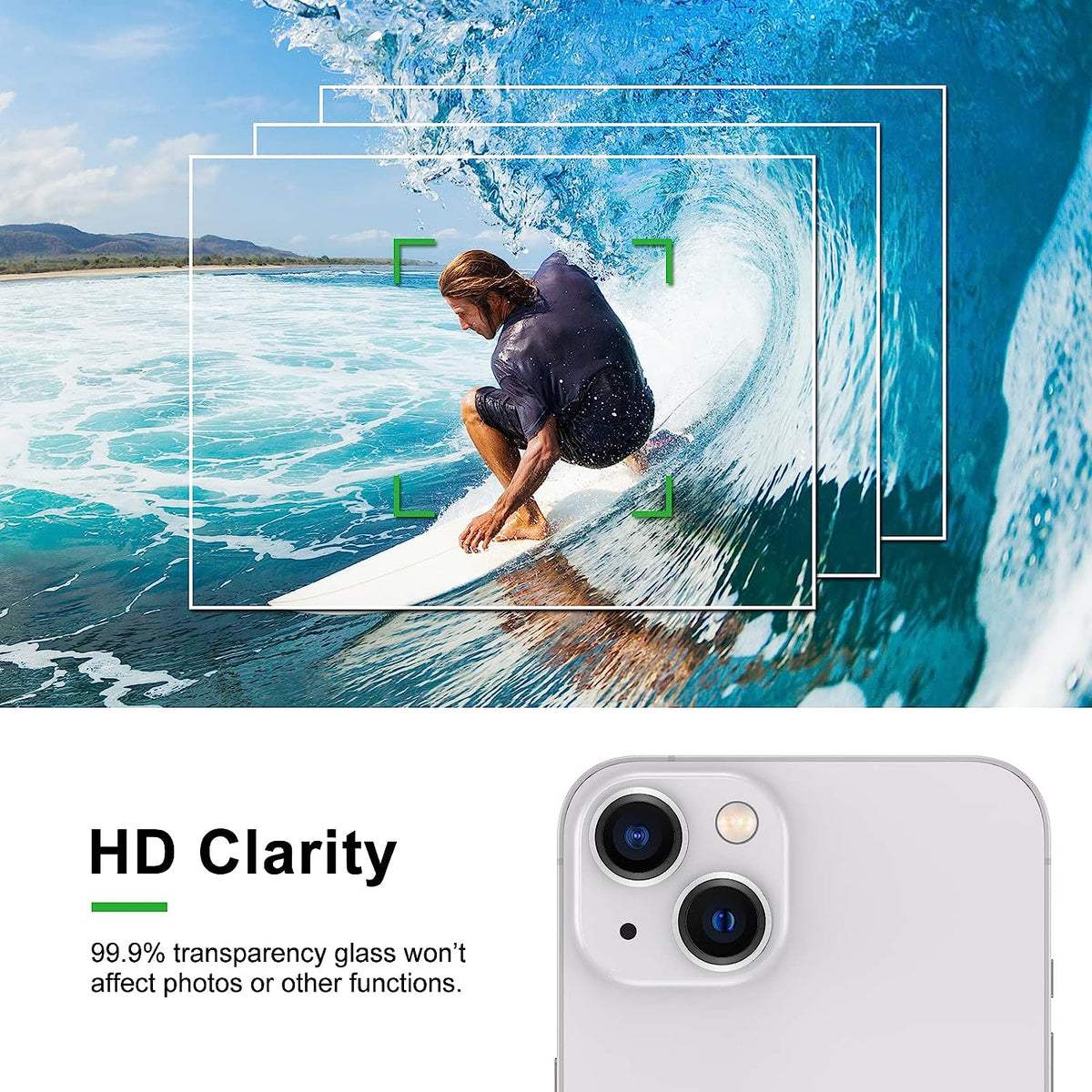 Apple iPhone 14 Plus Lens Protector - Zilver - 1 Stuk