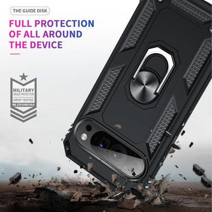 Google Pixel 9 Pro XL Hoesje - Zwart - Armor Kickstand Back Cover