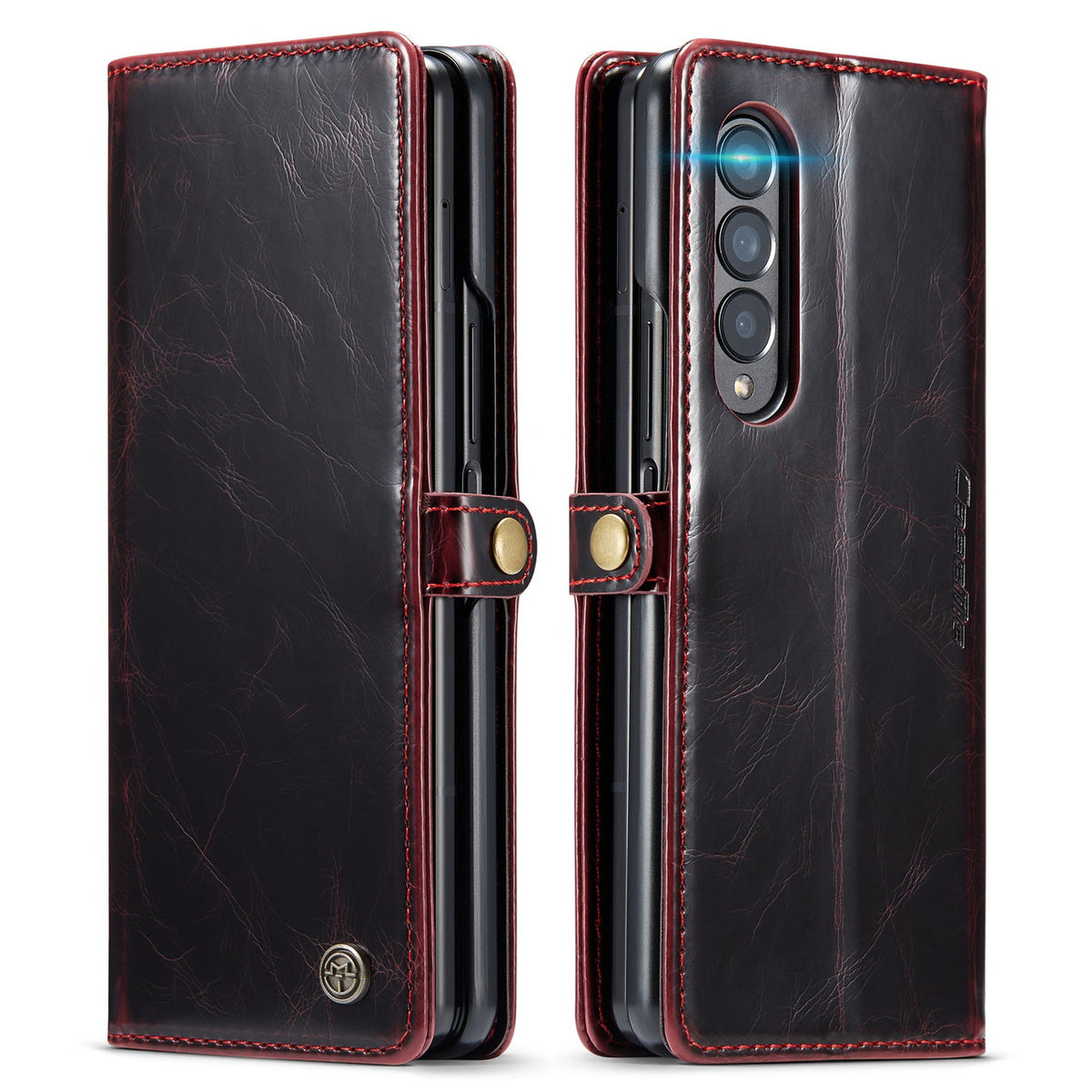 Samsung Galaxy Z Fold 4 Hoesje - Crimson Red - Bookcase