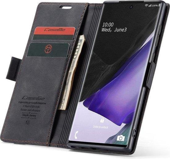 Samsung Galaxy Note20 Hoesje - Zwart - Dunne Bookcase