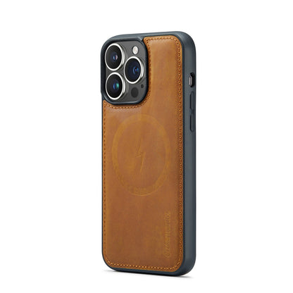 Apple iPhone 15 Pro Max Hülle - Sienna Brown - Echtleder-2-in-1-MagSafe-Klapphülle mit Kartenfach