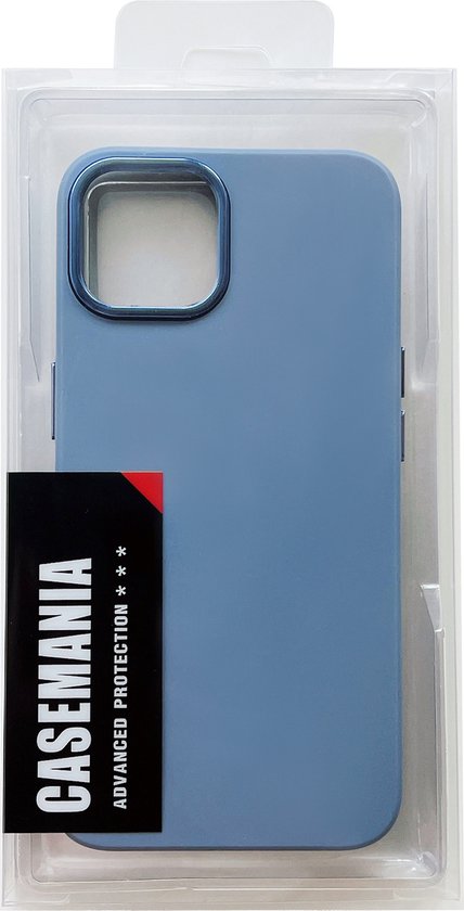 iPhone 14 Hoesje - Blauw - Shockproof Siliconen Back Cover
