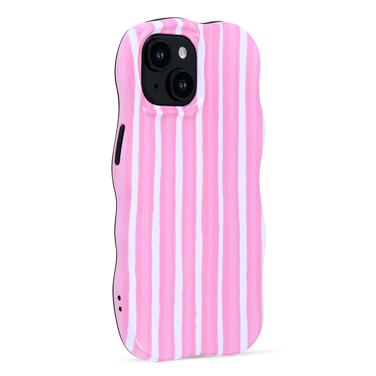 Apple iPhone 12 Hoesje - Roze - Wave Edge Back Cover