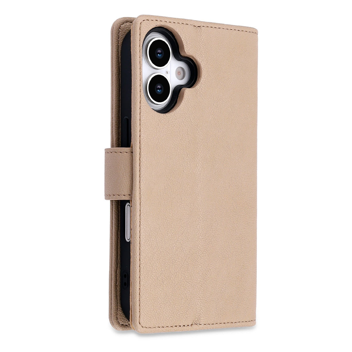 iPhone 17 Hülle - Soft Beige - 2-in-1 Lederoptik Bookcase