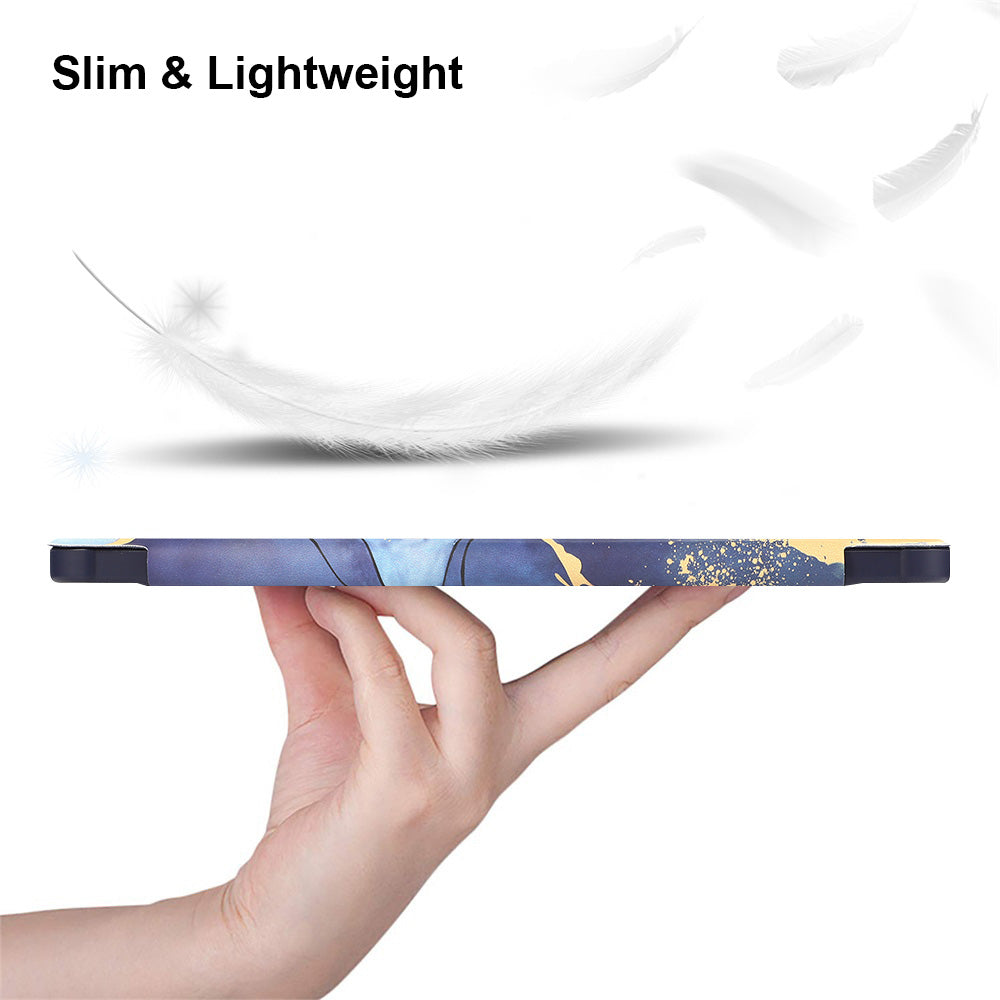 iPad 9.7 inch Tablet Case - Marble Blue - Smart Cover